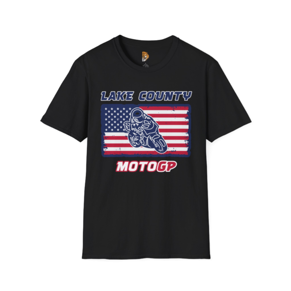 Lake County MotoGP Unisex Softstyle T-Shirt - Perfect for Race Fans