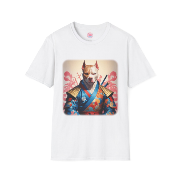 Samurai Dog Unisex Softstyle T-Shirt | Unique Graphic Tee | Gift for Animal Lovers