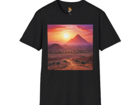 Sunset Pyramid – Black Graphic Tee