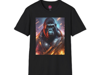Epic Gorilla Graphic Unisex Softstyle T-Shirt | Bold Animal Art Tee