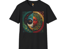 Celestial Harmony – Black Graphic Tee