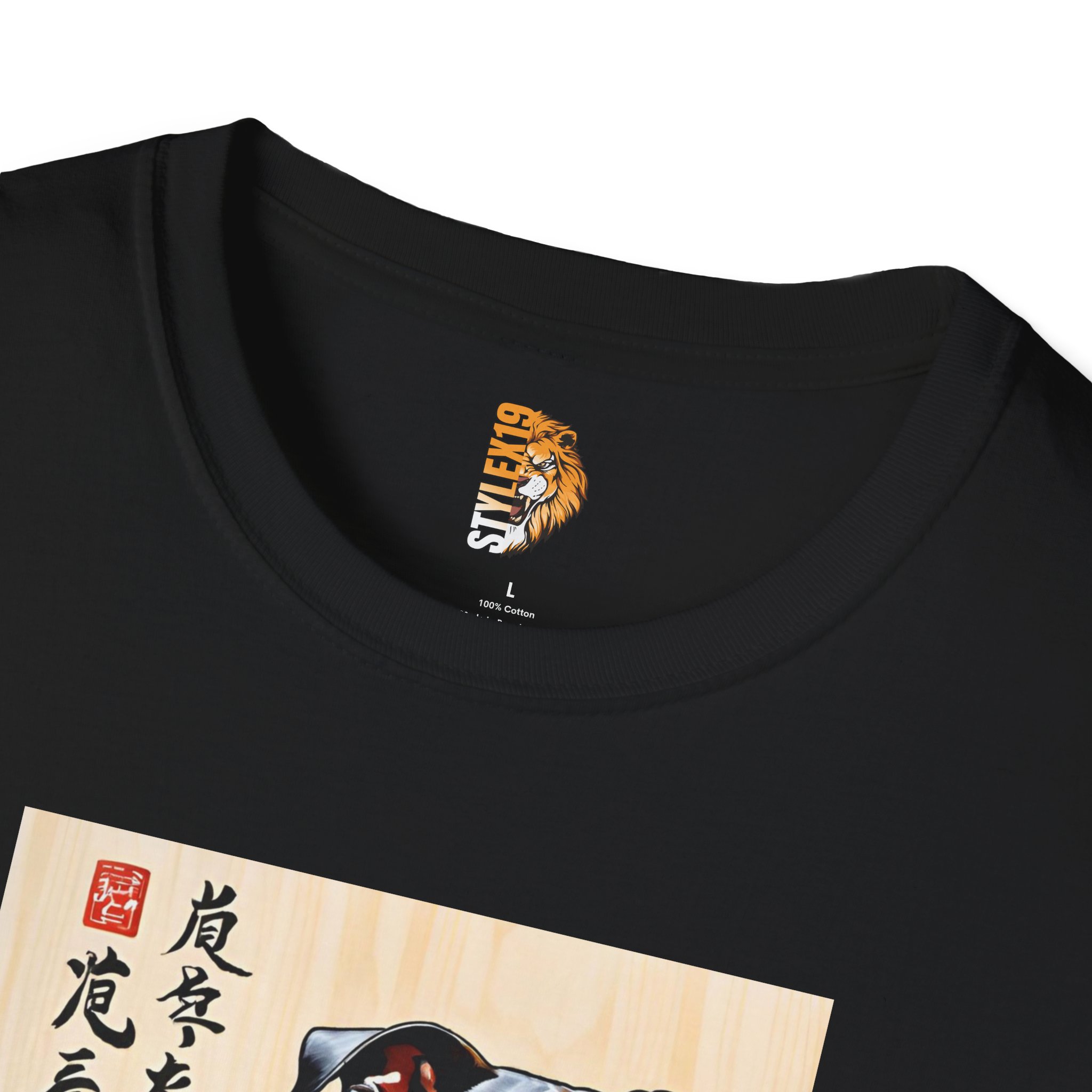 Unisex Softstyle T-Shirt featuring a Majestic Dog Art Design - Perfect for Animal Lovers - Image 3