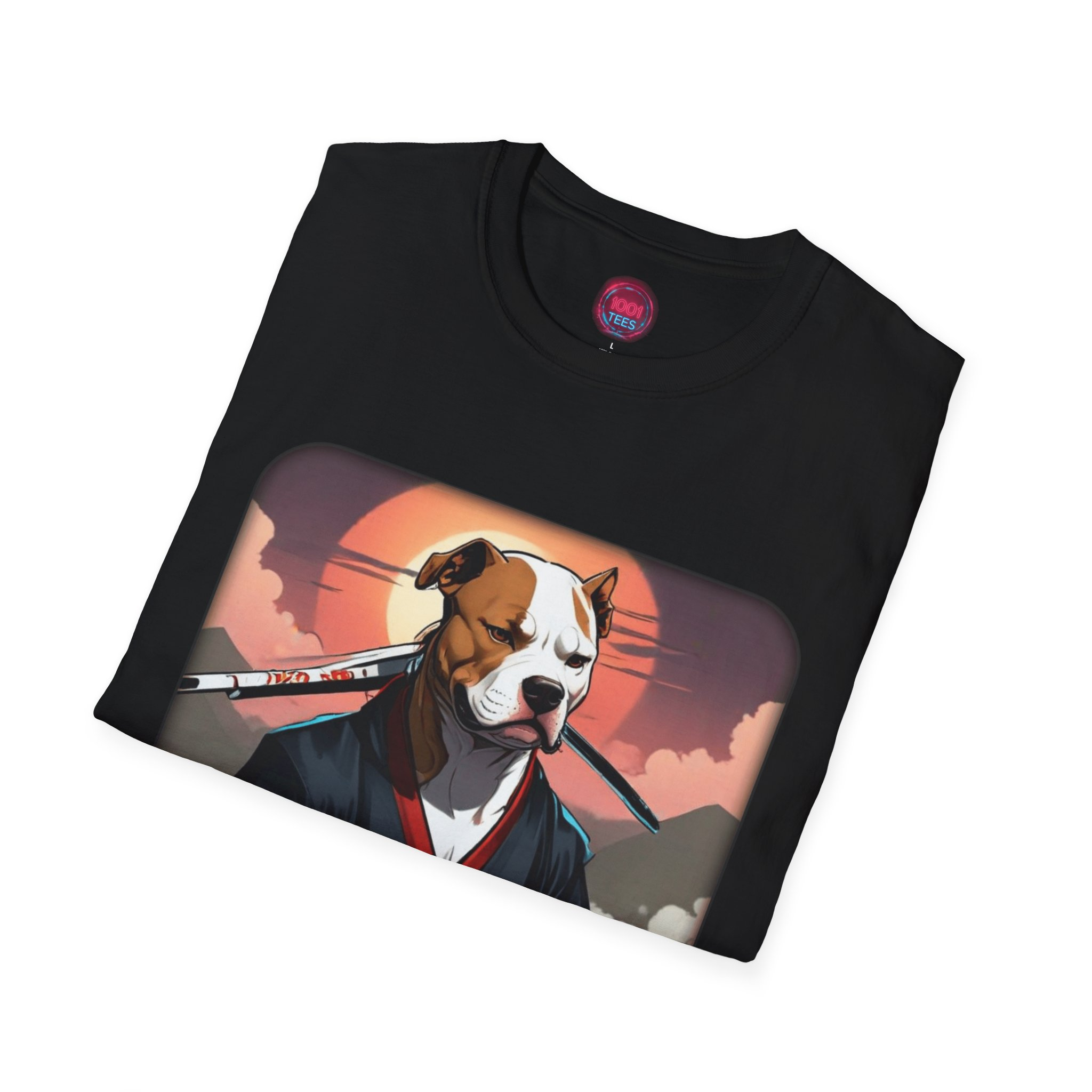 Samurai Dog Unisex Softstyle T-Shirt - Cool Graphic Tee for Dog Lovers - Image 8