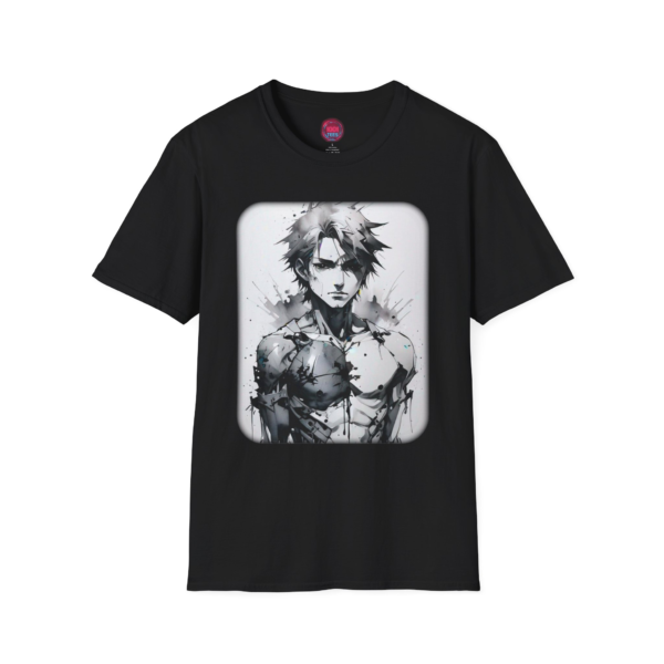 Artistic Unisex Softstyle T-Shirt - Anime Character Design