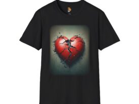Heartbreak Express Your Emotions – Black Graphic Tee