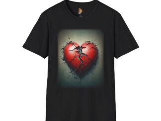 Heartbreak Unisex Softstyle T-Shirt - Express Your Emotions
