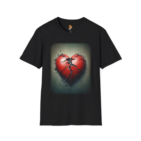 Heartbreak Unisex Softstyle T-Shirt - Express Your Emotions