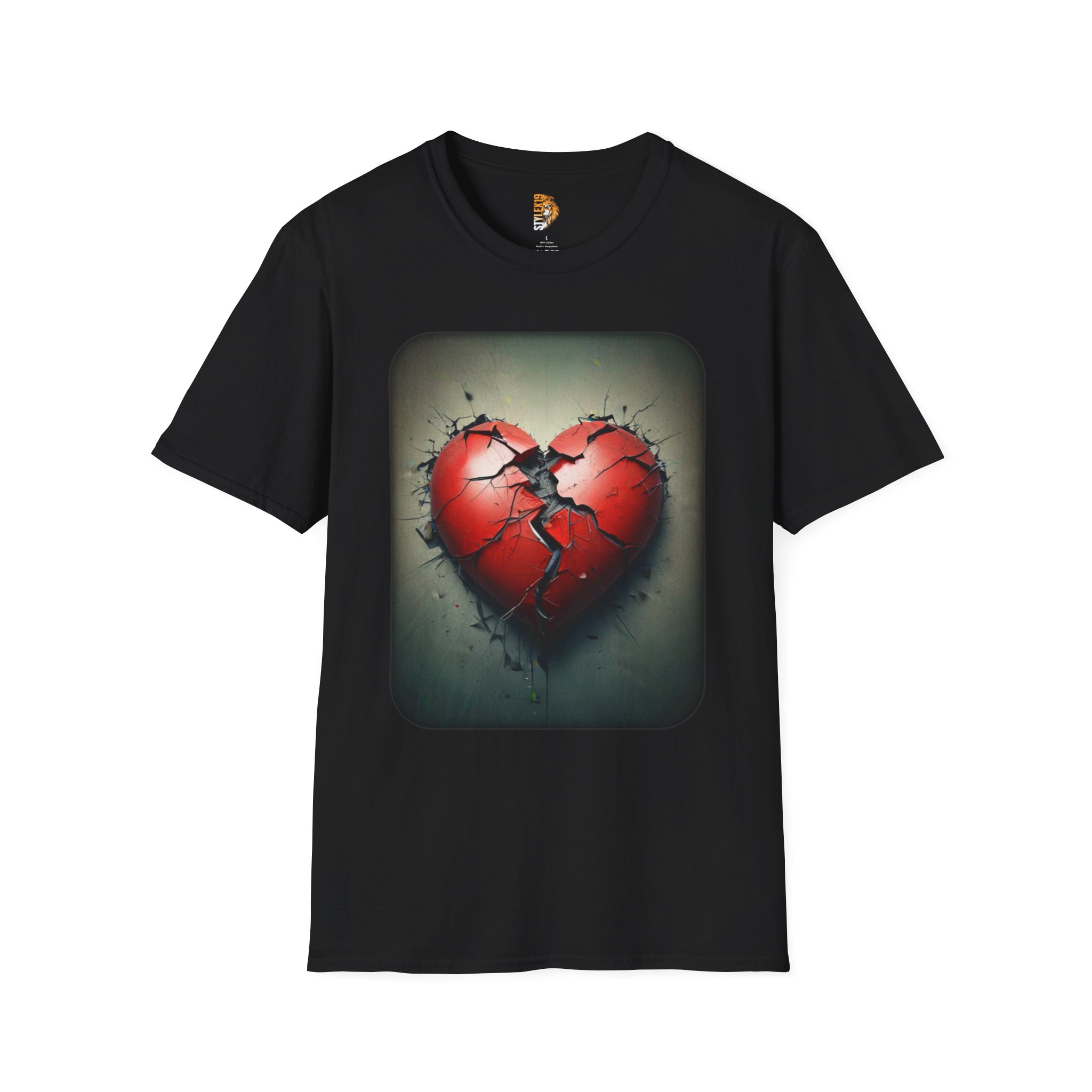 Heartbreak Unisex Softstyle T-Shirt - Express Your Emotions