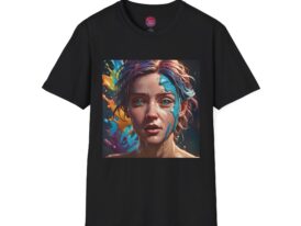 Colorful Art Creative Expression Wear – Black Graphic Tee