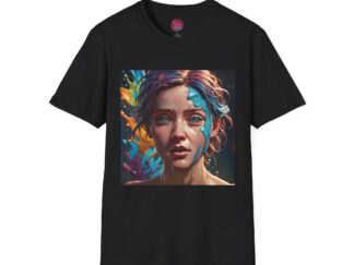 Colorful Art Unisex Softstyle T-Shirt - Creative Expression Wear