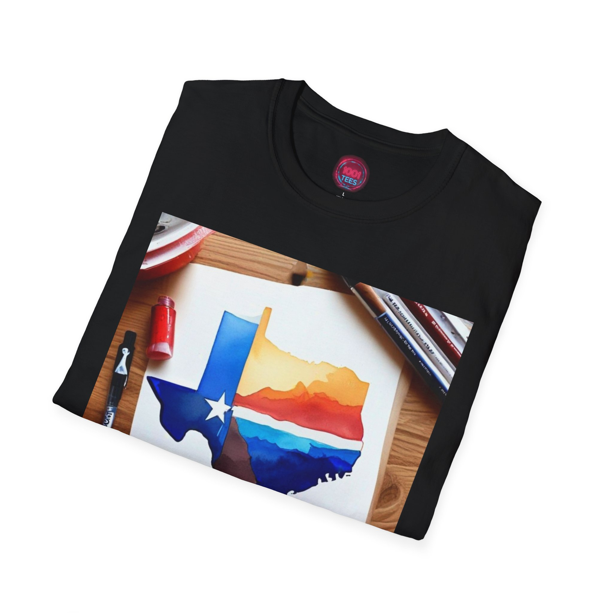 Texas Sunset Unisex Softstyle T-Shirt - Vibrant State Pride Tee - Image 8
