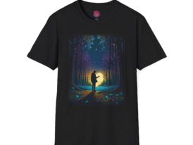 Whimsical Forest Adventure Perfect Gift for Nature Lovers – Black Graphic Tee