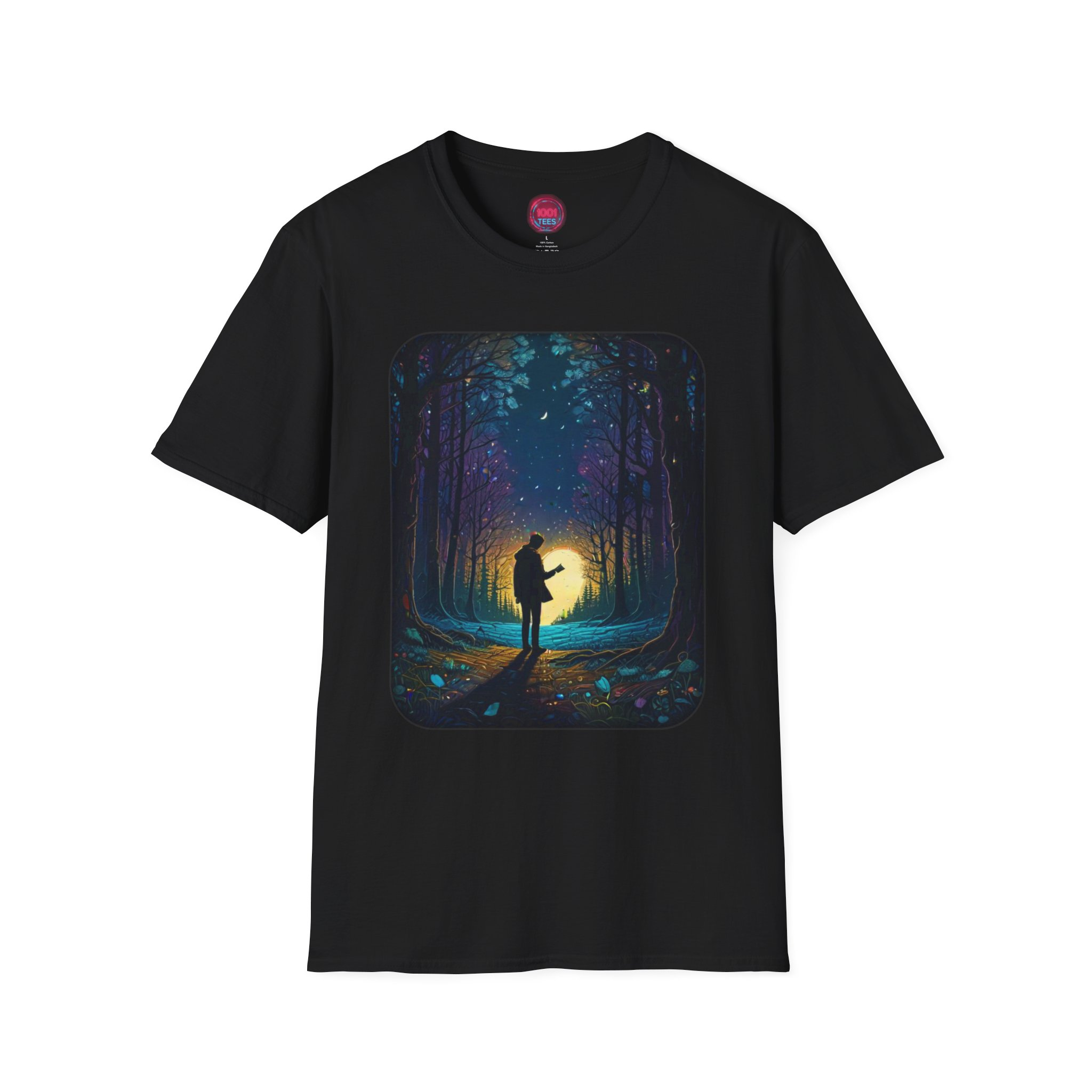 Whimsical Forest Adventure Unisex Softstyle T-Shirt - Perfect Gift for Nature Lovers