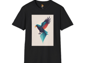 Bold Eagle Graphic Inspirational Wildlife Design – Black Graphic Tee