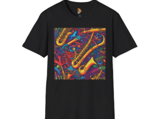 Vibrant Saxophone Jazz Unisex T-Shirt
