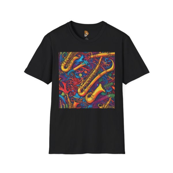Vibrant Saxophone Jazz Unisex T-Shirt