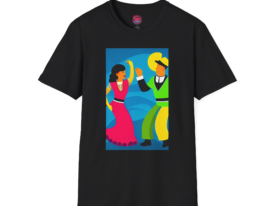Vibrant Dance Art Celebrate Culture & Joy – Black Graphic Tee