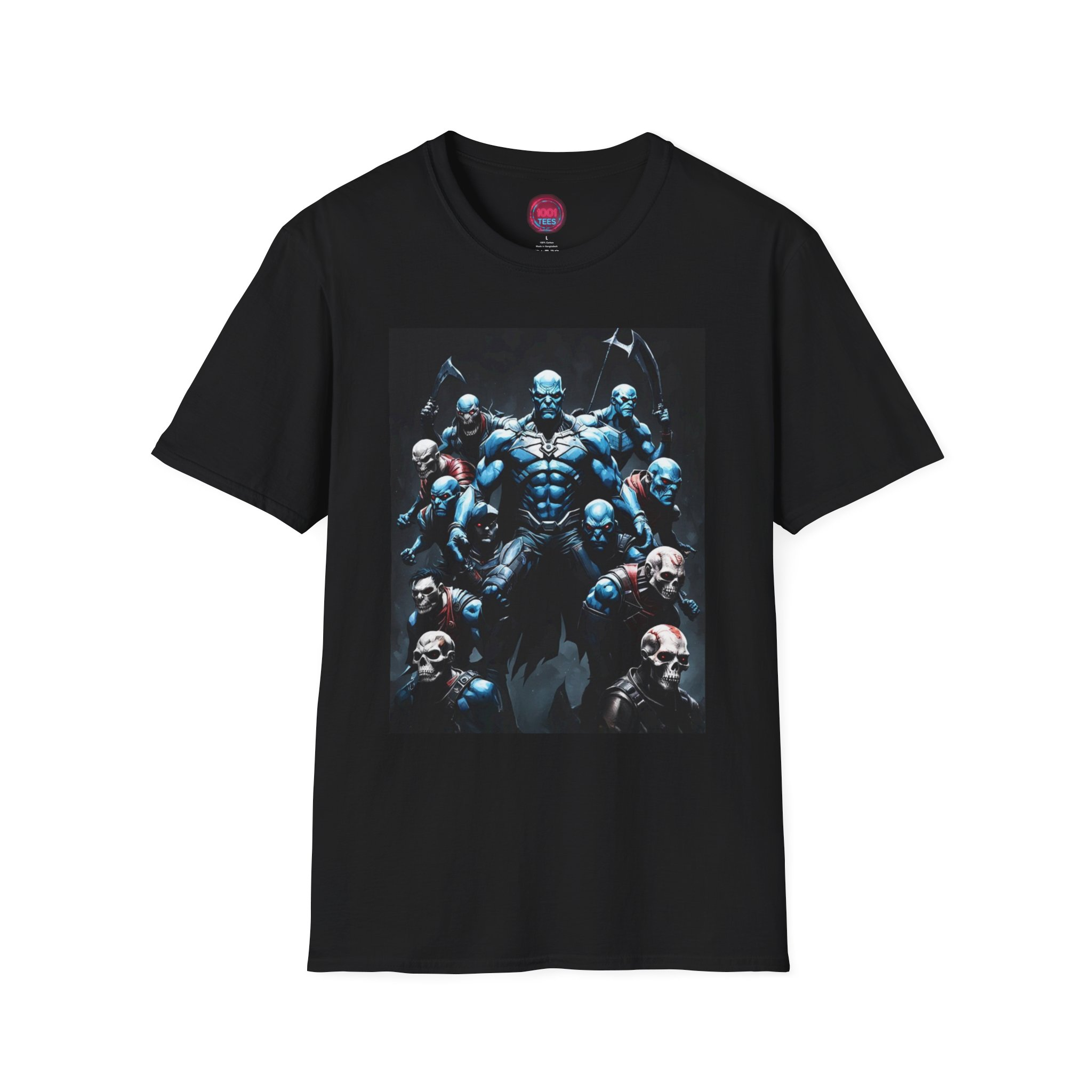 Men's Graphic Tee: Superhero Themed Softstyle T-Shirt