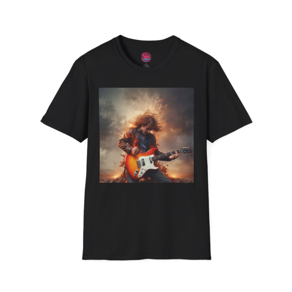Rocking Guitar Hero Unisex Softstyle T-Shirt