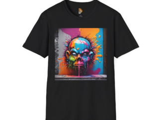 Street Art Unisex Softstyle T-Shirt - Colorful Graffiti Design