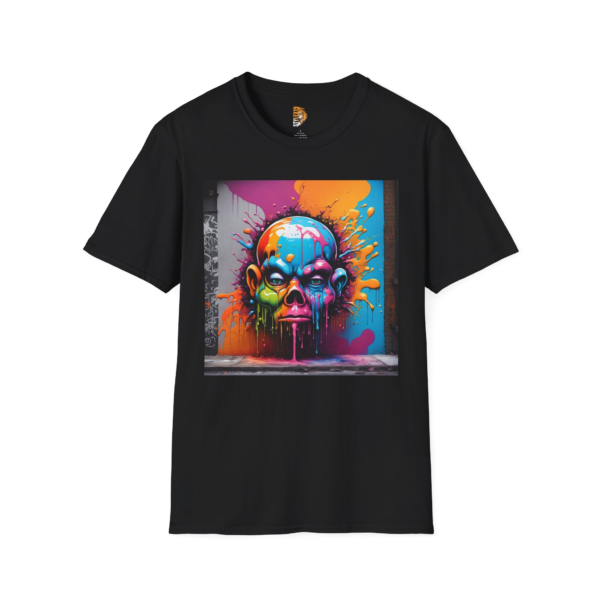 Street Art Unisex Softstyle T-Shirt - Colorful Graffiti Design