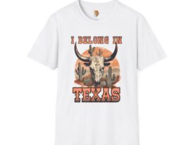 I Belong in Texas – Black Graphic Tee