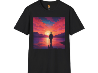 Sunset Silhouette Unisex Softstyle T-Shirt - Perfect for Nature Lovers & Outdoor Enthusiasts
