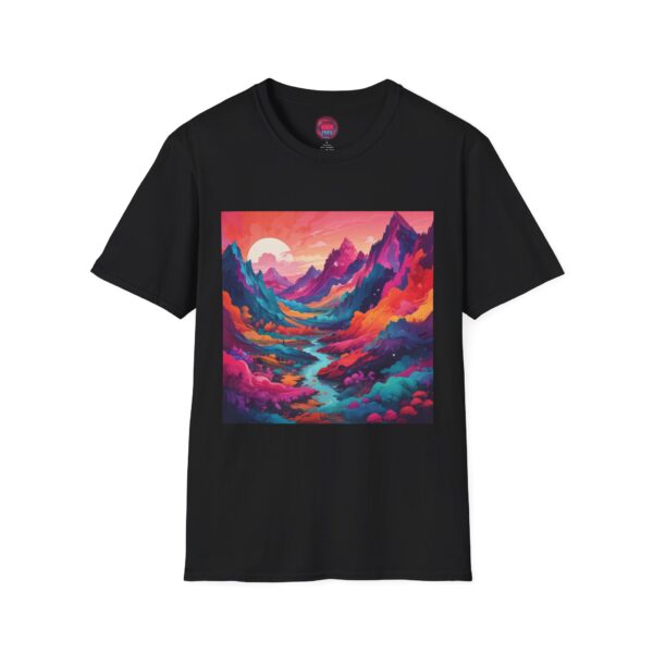 Vibrant Mountain Sunset Unisex T-Shirt - Nature Lover's Tee