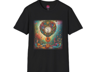 Dreamy Music Tree Unisex Softstyle T-Shirt - Vibrant Art Design