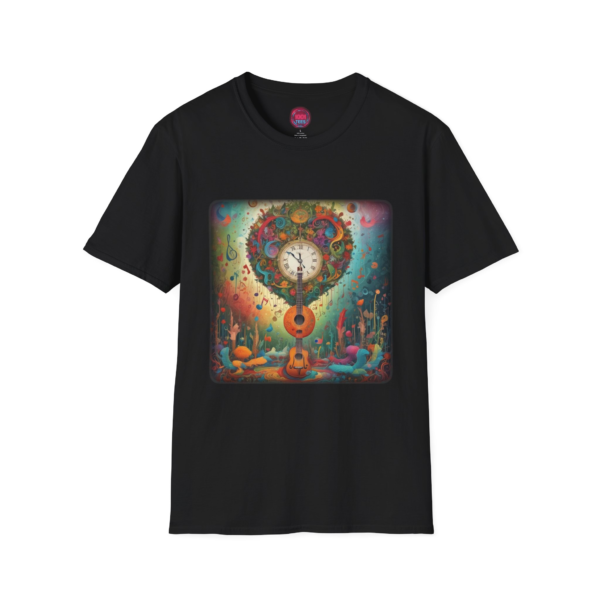 Dreamy Music Tree Unisex Softstyle T-Shirt - Vibrant Art Design