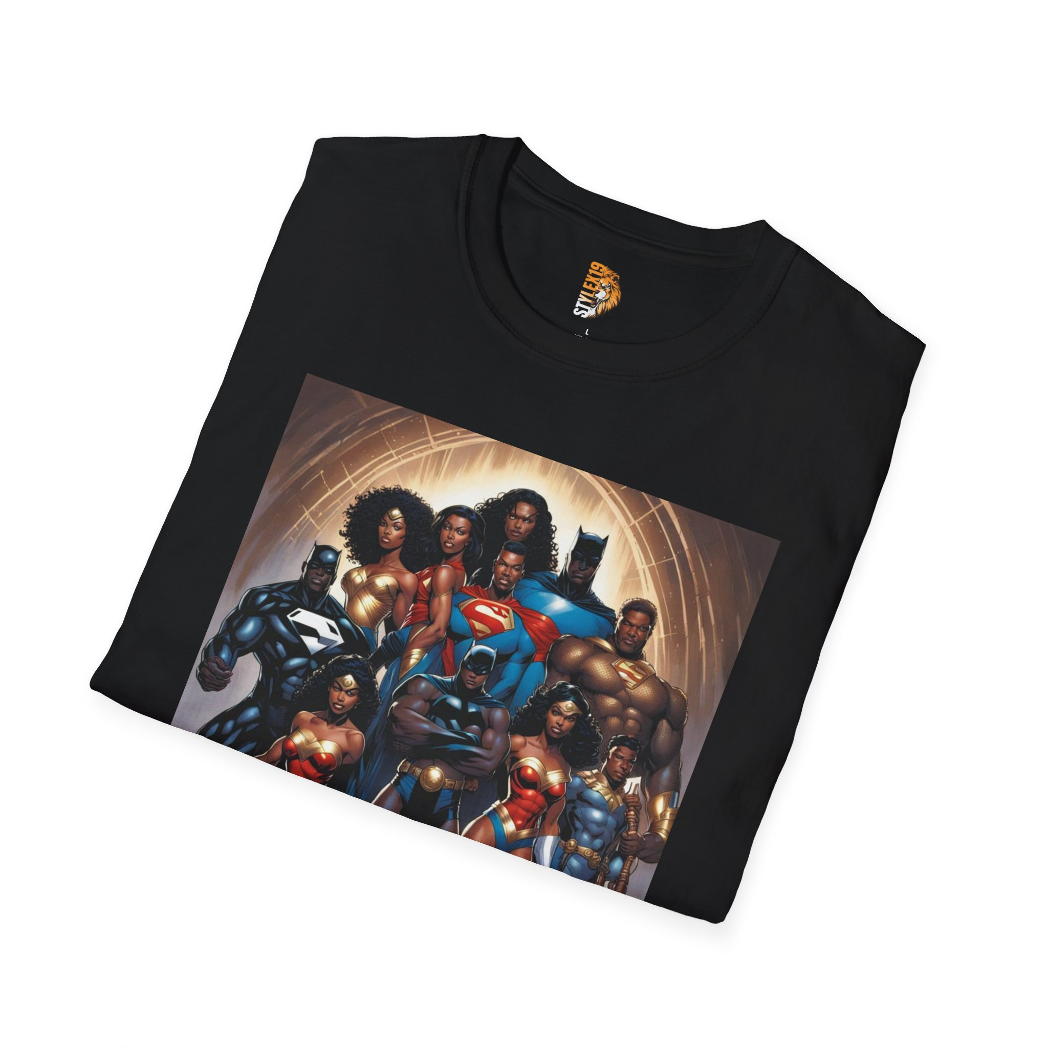 Superhero Squad Unisex Softstyle T-Shirt - Bold Graphic Tee for Comic Fans - Image 4