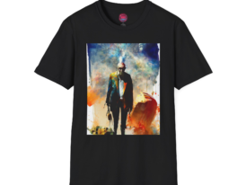 Artistic Abstract Design for Creative Souls – Black Graphic Tee