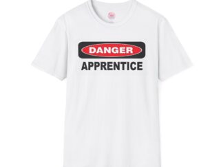 Danger Apprentice Unisex Softstyle T-Shirt - Casual, Fun Design for Aspiring Professionals