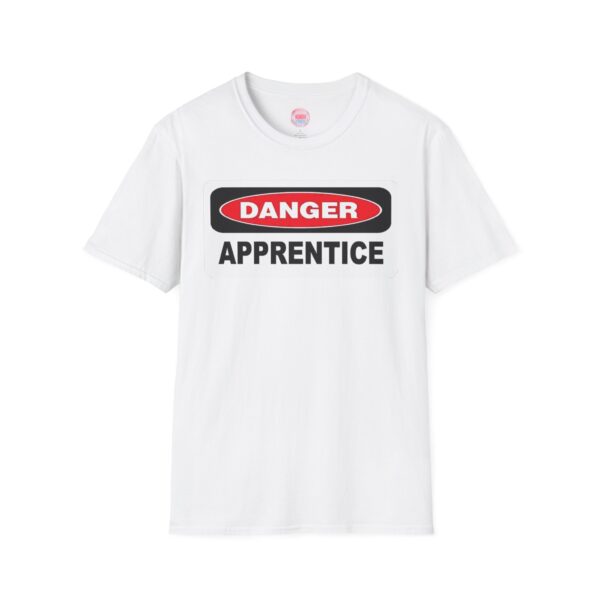 Danger Apprentice Unisex Softstyle T-Shirt - Casual, Fun Design for Aspiring Professionals