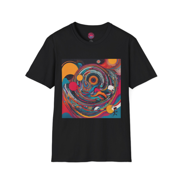 Artistic Unisex Softstyle T-Shirt - Colorful Abstract Design