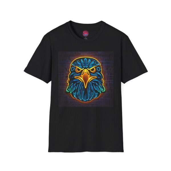 Neon Eagle Graphic T-Shirt - Bold Unisex Softstyle Tee
