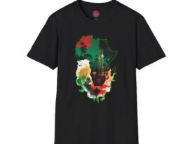 Vibrant African Heritage Design – Black Graphic Tee