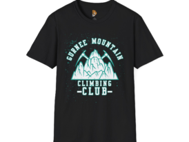 Gurnee Mountain Climbing Club Adventure Awaits! – Black Graphic Tee