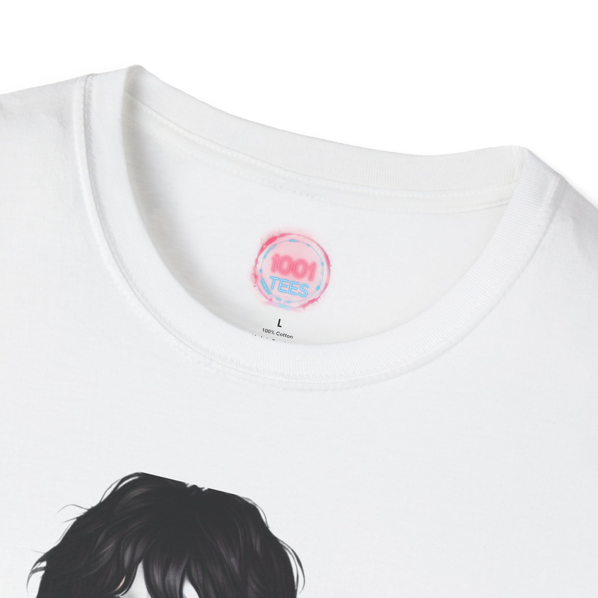 Rock Star Unisex Softstyle T-Shirt - Artistic Design with Color Splash - Image 3