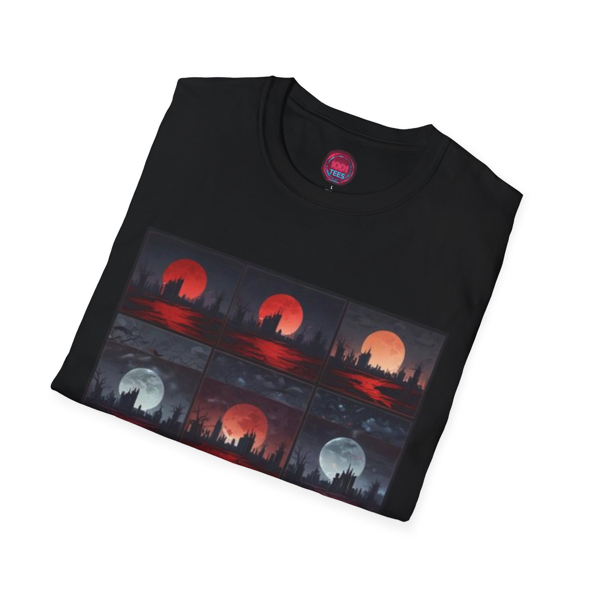 Artistic Sunset T-Shirt – Unisex Softstyle Tee for Nature Lovers - Image 4