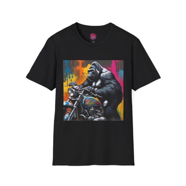 Unisex Gorilla Motorcycle Graphic T-Shirt - Bold Art for Biker Fans