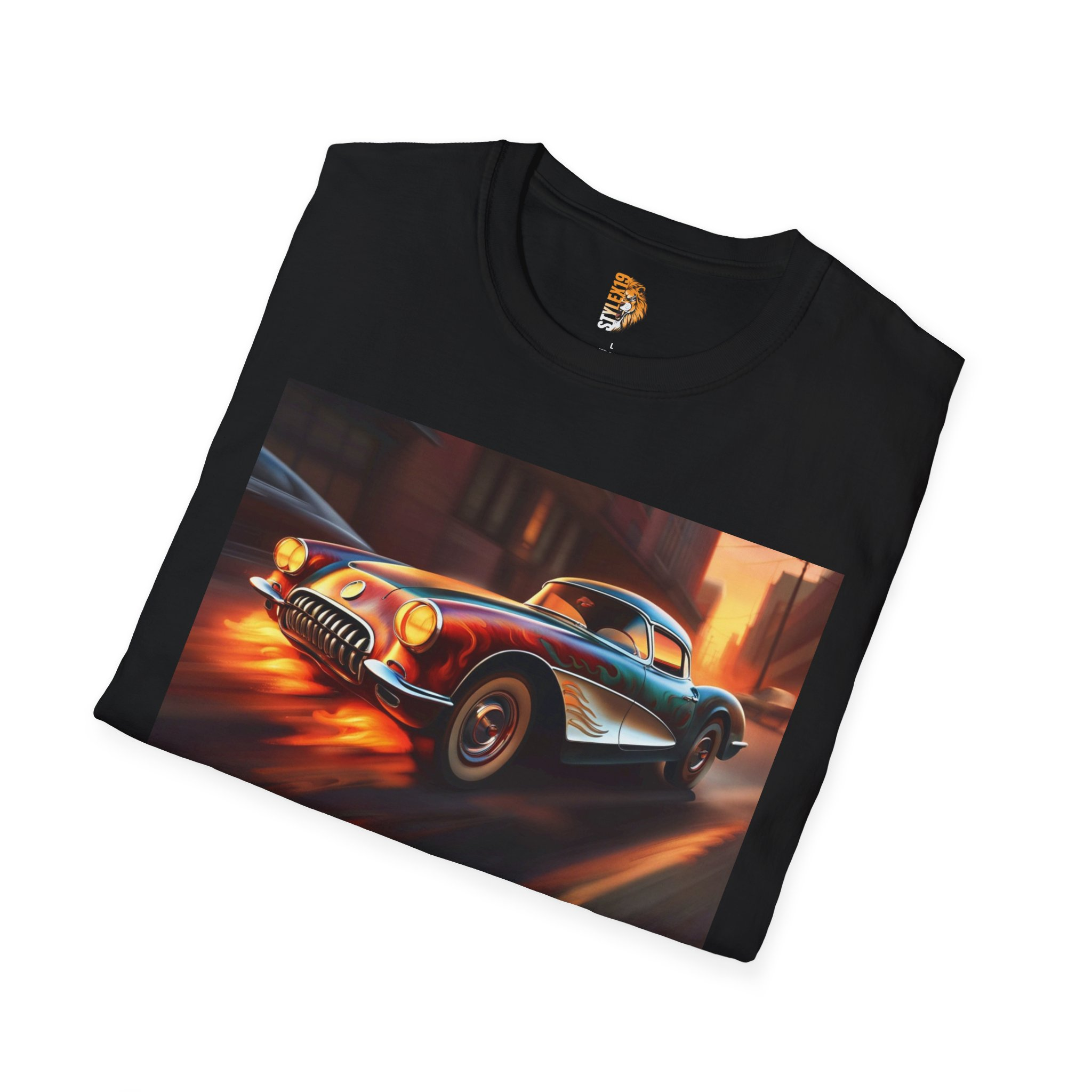 Vintage Race Car Unisex Softstyle T-Shirt - Perfect for Car Enthusiasts - Image 4