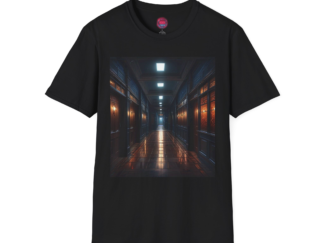 Mysterious Hallway Unisex Softstyle T-Shirt - Dark Vibe Artwear