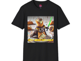 Obi-Wan Cannoli Funny – Black Graphic Tee