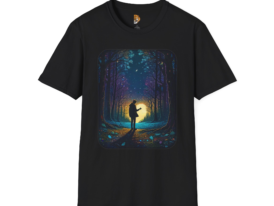 Enchanting Forest – Black Graphic Tee