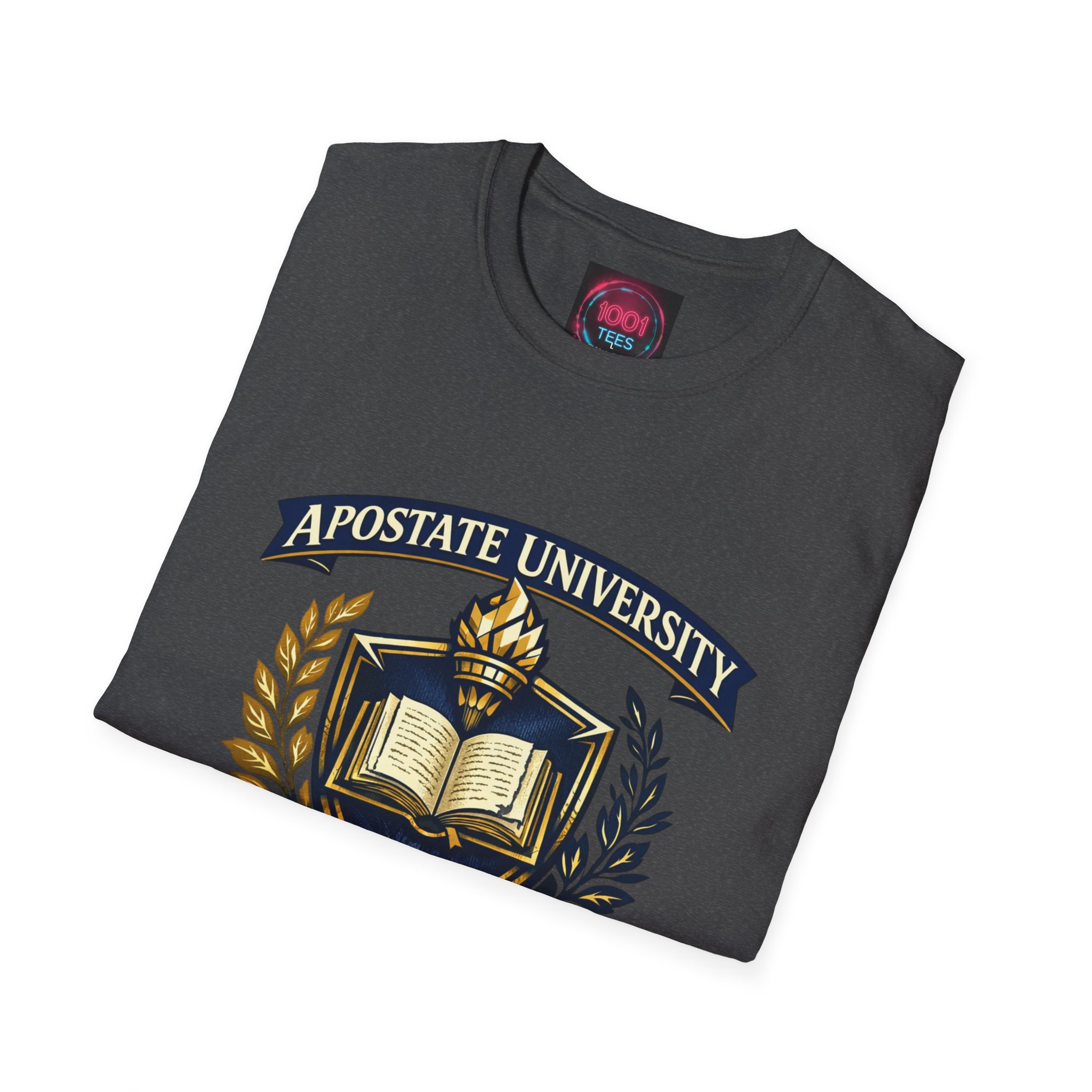 Apostate University Crest T-Shirt — Sapientia Libera Collegiate Tee - Image 19