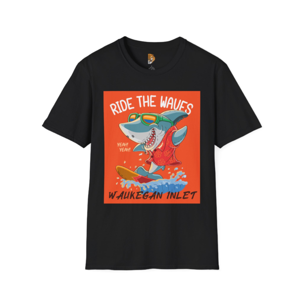 "Ride the Waves" Design Unisex Softstyle Surf T-Shirt -