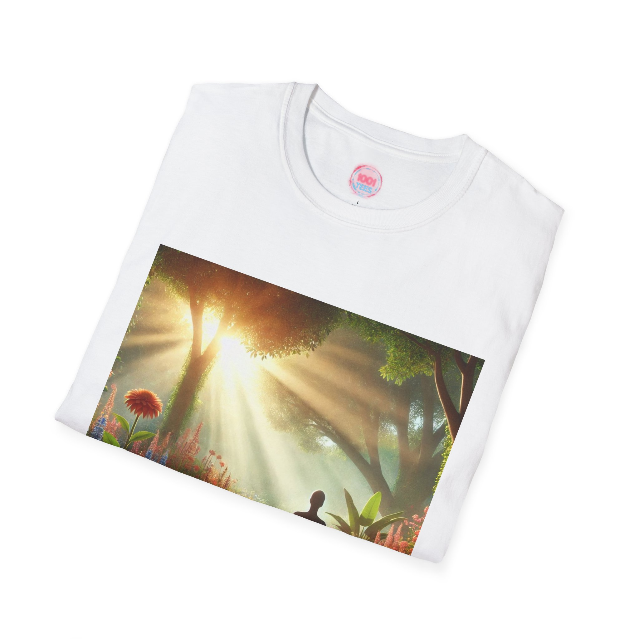 Zen Nature Vibes Unisex Softstyle T-Shirt - Image 4