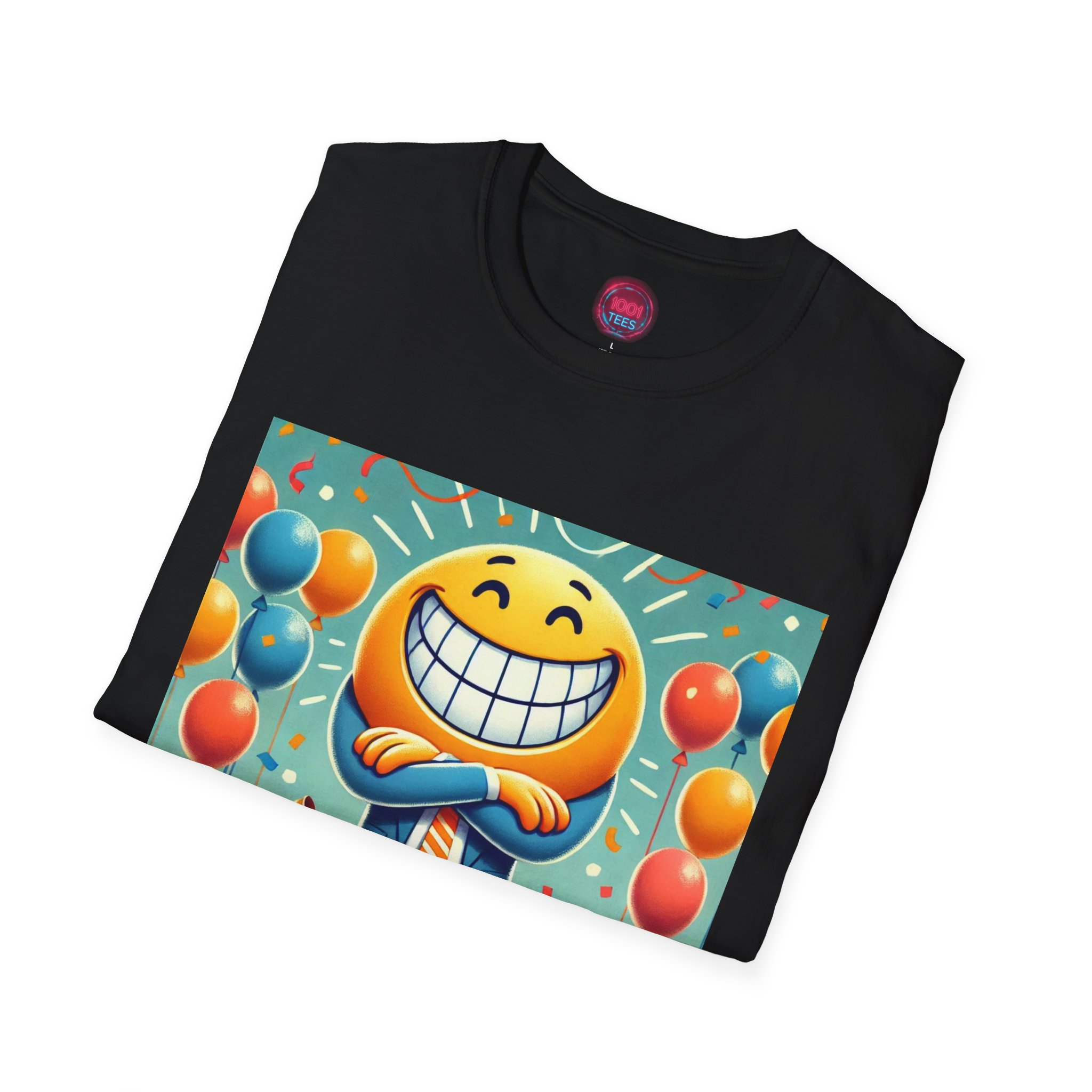 Celebration Vibe Unisex Softstyle T-Shirt with Festive Emoji - Image 4