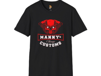 Custom Motorcycle Skull Tee - Perfect for Bikers and Gearheads
